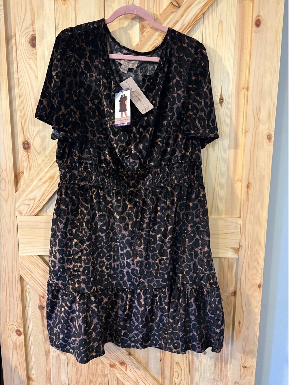 French Connection XX-Large Leopard Print Dress NWT